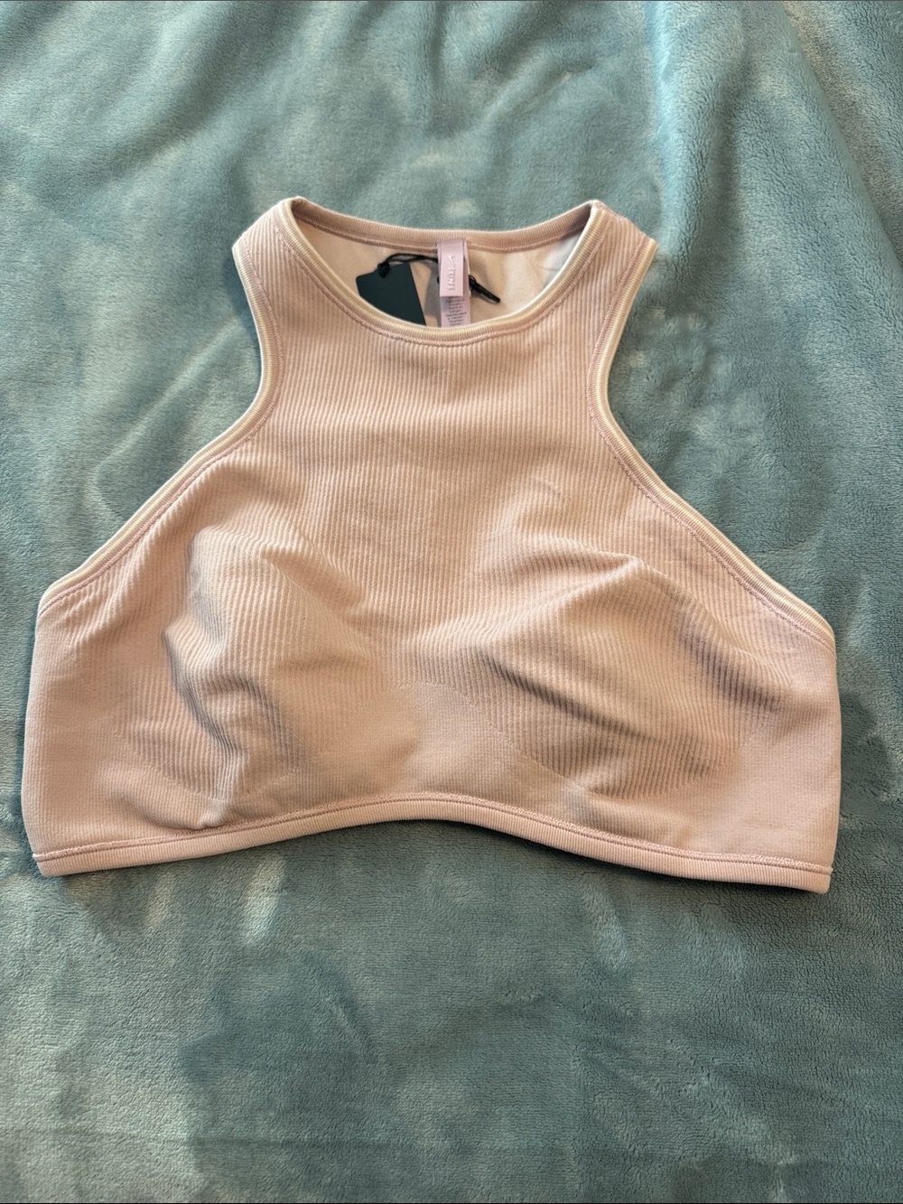 SKIMS Ribbed sports bra in Light Pink